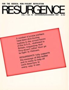 Resurgence & Ecologist – Resurgence Vol 1 N 10 – Nov-Dec 1967