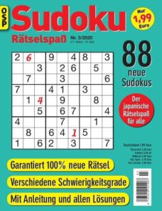 Sudoku Ratselspass – Nr.3 2020