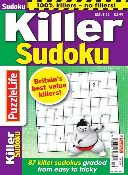 PuzzleLife Killer Sudoku — 28 May 2020