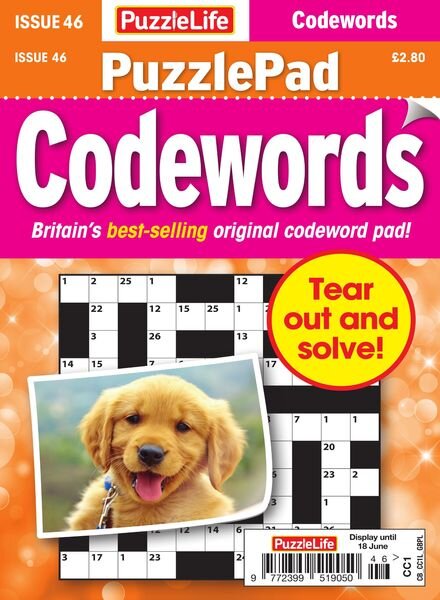 PuzzleLife PuzzlePad Codewords — 21 May 2020
