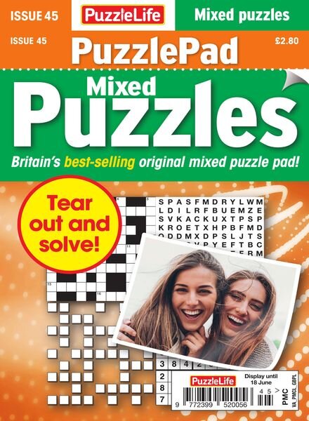 PuzzleLife PuzzlePad Puzzles — Issue 45 — May 2020