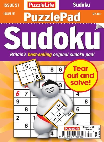 PuzzleLife PuzzlePad Sudoku — 21 May 2020
