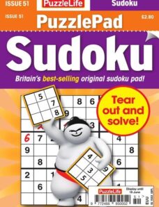 PuzzleLife PuzzlePad Sudoku – Issue 51 – May 2020