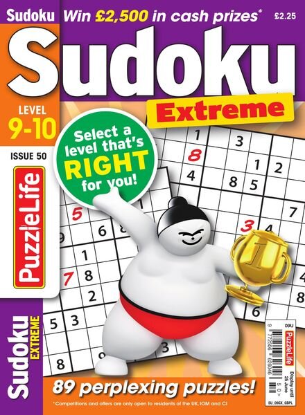 PuzzleLife Sudoku Extreme — May 2020