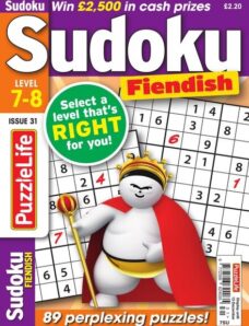 PuzzleLife Sudoku Fiendish – Issue 31 – November 2018