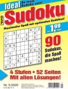 Ideal Sudoku – Nr.5 2020