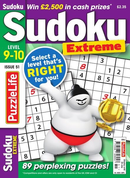 PuzzleLife Sudoku Extreme — June 2020