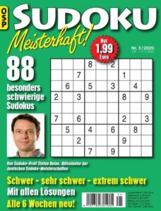 Sudoku Meisterhaft – Nr.5 2020