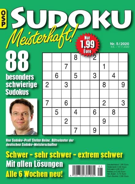 Sudoku Meisterhaft — Nr.5 2020
