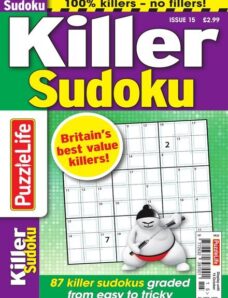 PuzzleLife Killer Sudoku – Issue 15 – August 2020