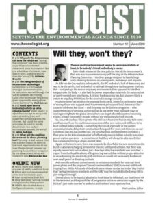 Resurgence & Ecologist – Ecologist Newsletter 12 – Jun 2010