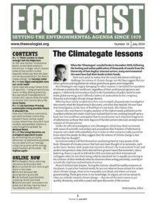 Resurgence & Ecologist — Ecologist Newsletter 13 — Jul 2010