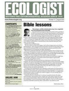 Resurgence & Ecologist — Ecologist Newsletter 14 — Aug 2010