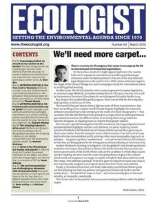 Resurgence & Ecologist – Ecologist Newsletter 9 – Mar 2010