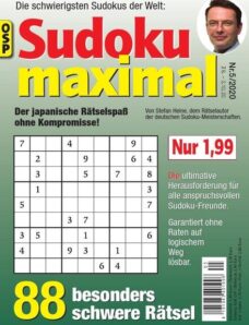 Sudoku Maximal – Nr.5 2020