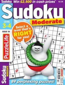 PuzzleLife Sudoku Moderate – Issue 54 – August 2020