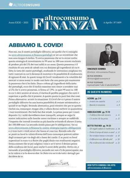 Altroconsumo Finanza – 6 Aprile 2021