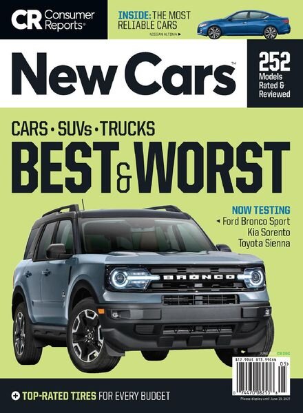Consumer Reports New Cars — June 2021