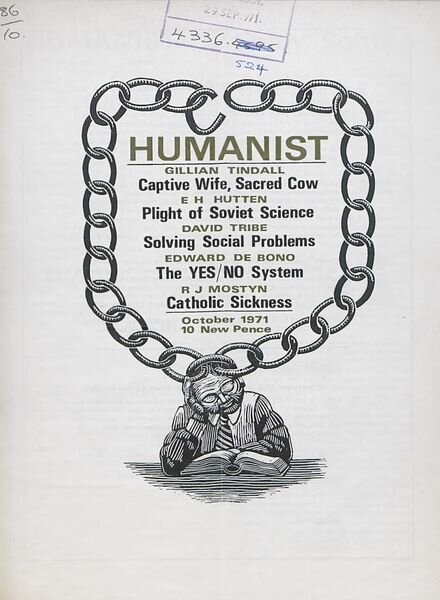 New Humanist — The Humanist, October 1971