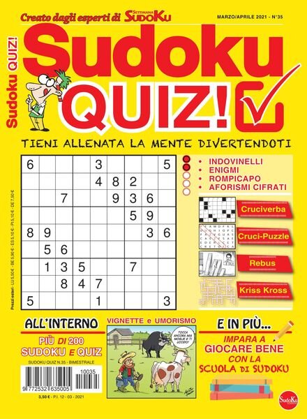 Sudoku Quiz — marzo 2021