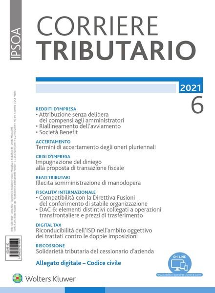 Corriere Tributario — Giugno 2021