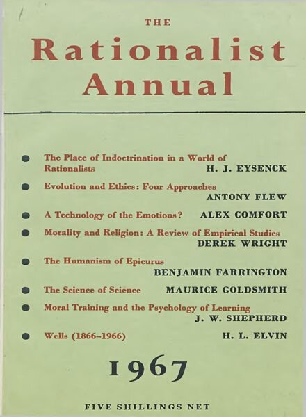 New Humanist – The Rationalist Annual, 1967