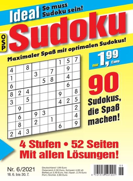 Ideal Sudoku — 18 Juni 2021