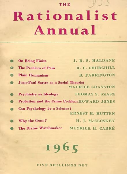 New Humanist — The Rationalist Annual, 1965