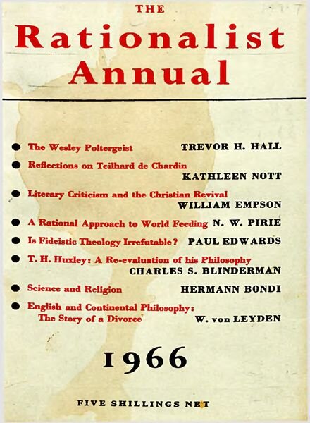 New Humanist – The Rationalist Annual, 1966