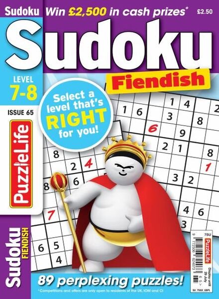 PuzzleLife Sudoku Fiendish — 01 July 2021