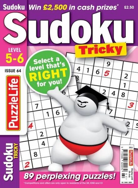 PuzzleLife Sudoku Tricky – July 2021