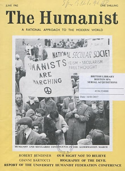 New Humanist — The Humanist, June 1962