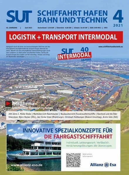 Schiffahrt Hafen Bahn und Technik – Juni 2021