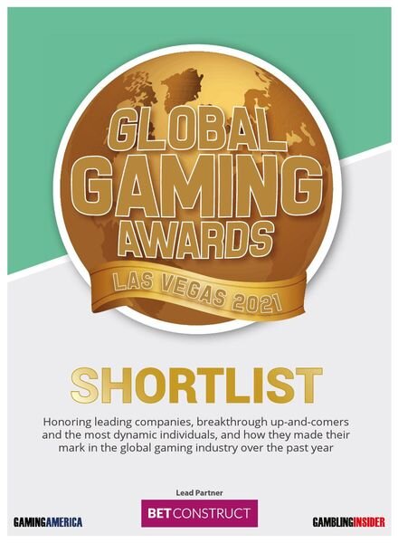 Gambling Insider – Global Gaming Awards Las Vegas 2021 Shortlist – 20 September 2021