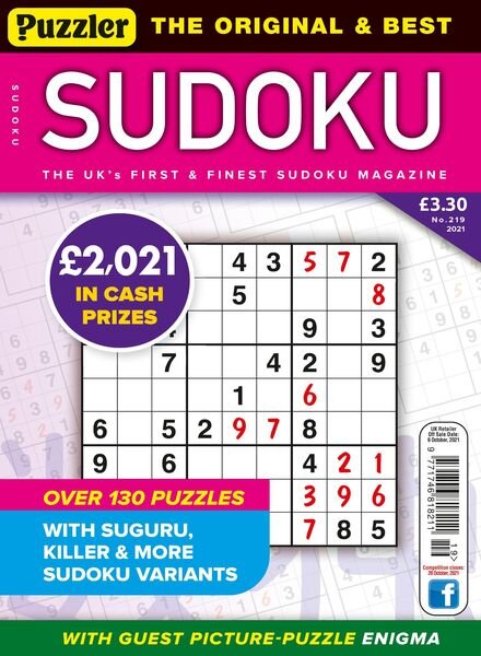 Puzzler Sudoku — September 2021