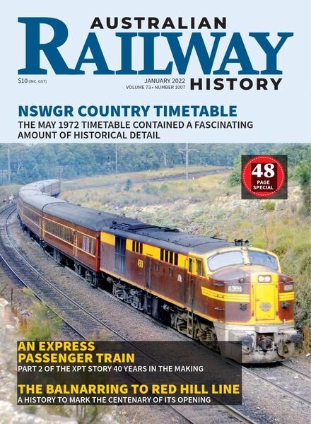 Australian Railway History — January 2022