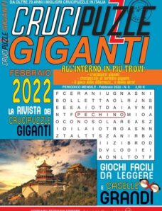 Crucipuzzle Giganti — gennaio 2022