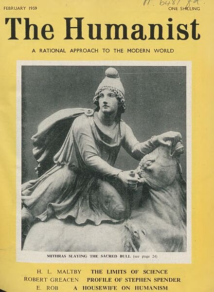New Humanist — The Humanist, February 1959