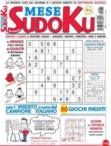 Settimana Sudoku Mese – 14 gennaio 2022