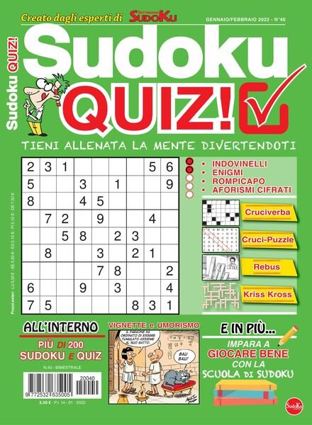Sudoku Quiz — gennaio 2022