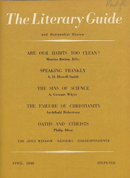 New Humanist — The Literary Guide April 1949