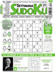 Settimana Sudoku – 11 maggio 2022