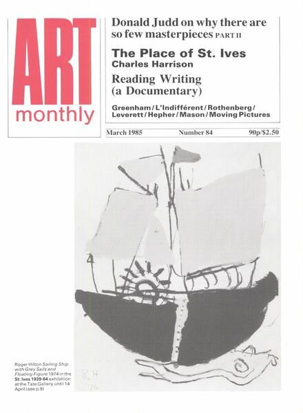 Art Monthly — March 1985