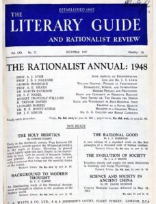 New Humanist — The Literary Guide December 1947