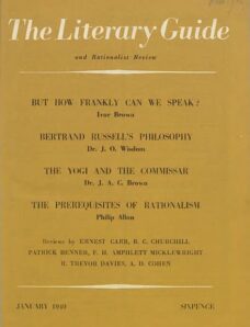 New Humanist — The Literary Guide January 1949