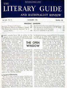 New Humanist — The Literary Guide November 1946
