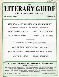New Humanist — The Literary Guide October 1948
