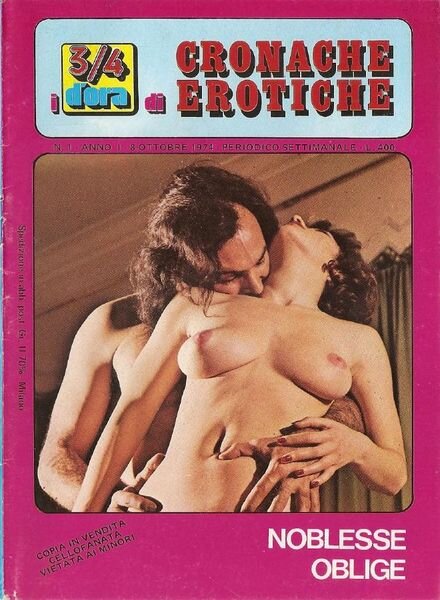 d’Ora di Cronache Erotiche – n. 1 8-10-1974