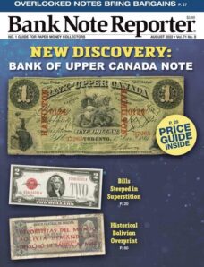 Bank Note Reporter – August 2022