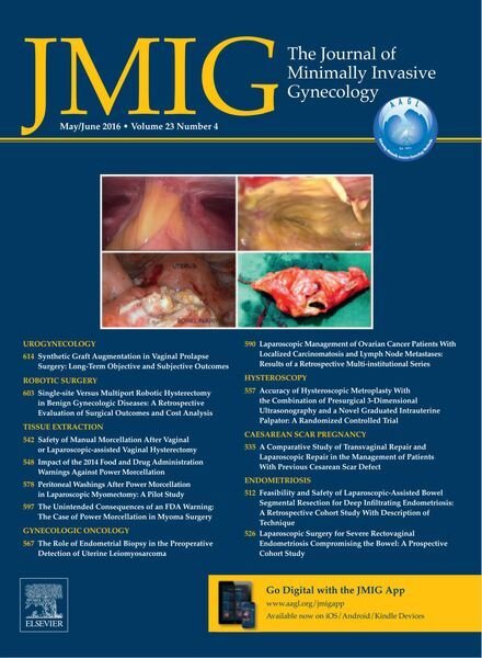 JMIG Journal of Minimally Invasive Gynecology – May 2016